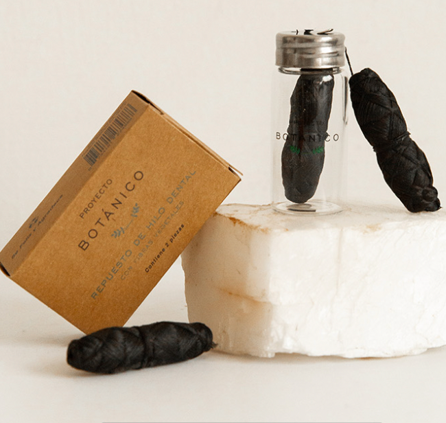 Combo: Hilo dental fibras vegetales + 2 repuestos hilo dental