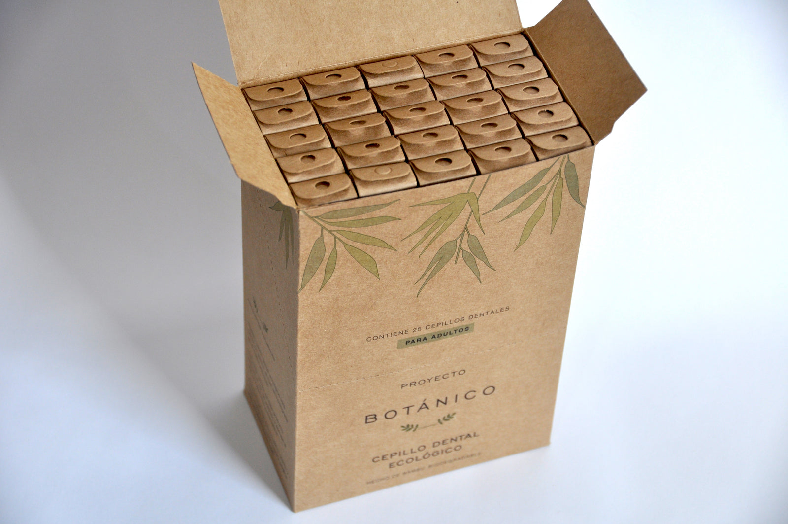 Cepillo dental de bambú ADULTO (25 piezas)