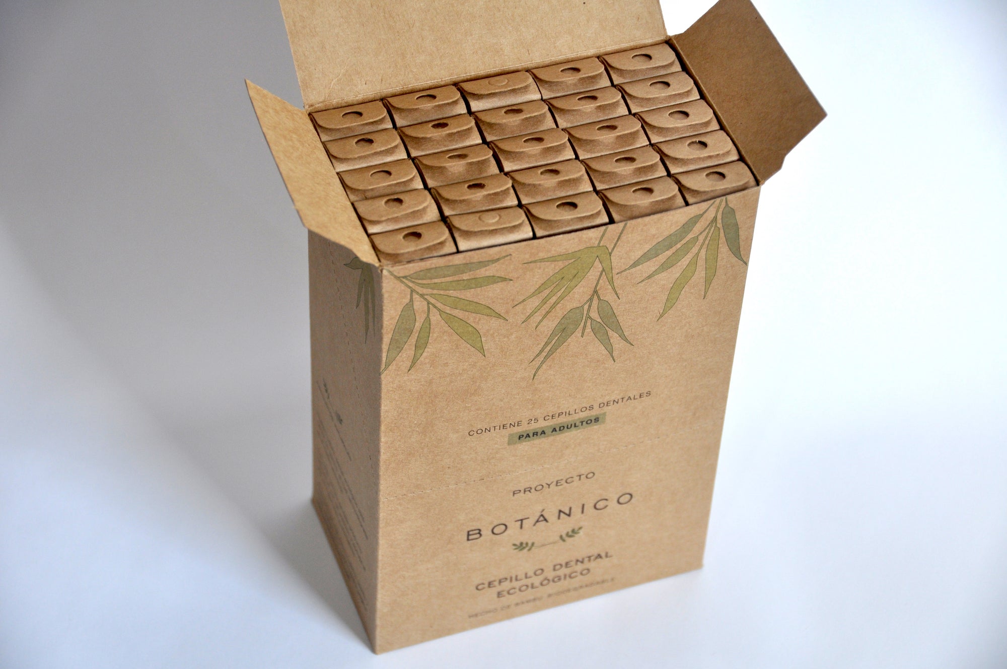 Cepillo dental de bambú ADULTO (25 piezas)