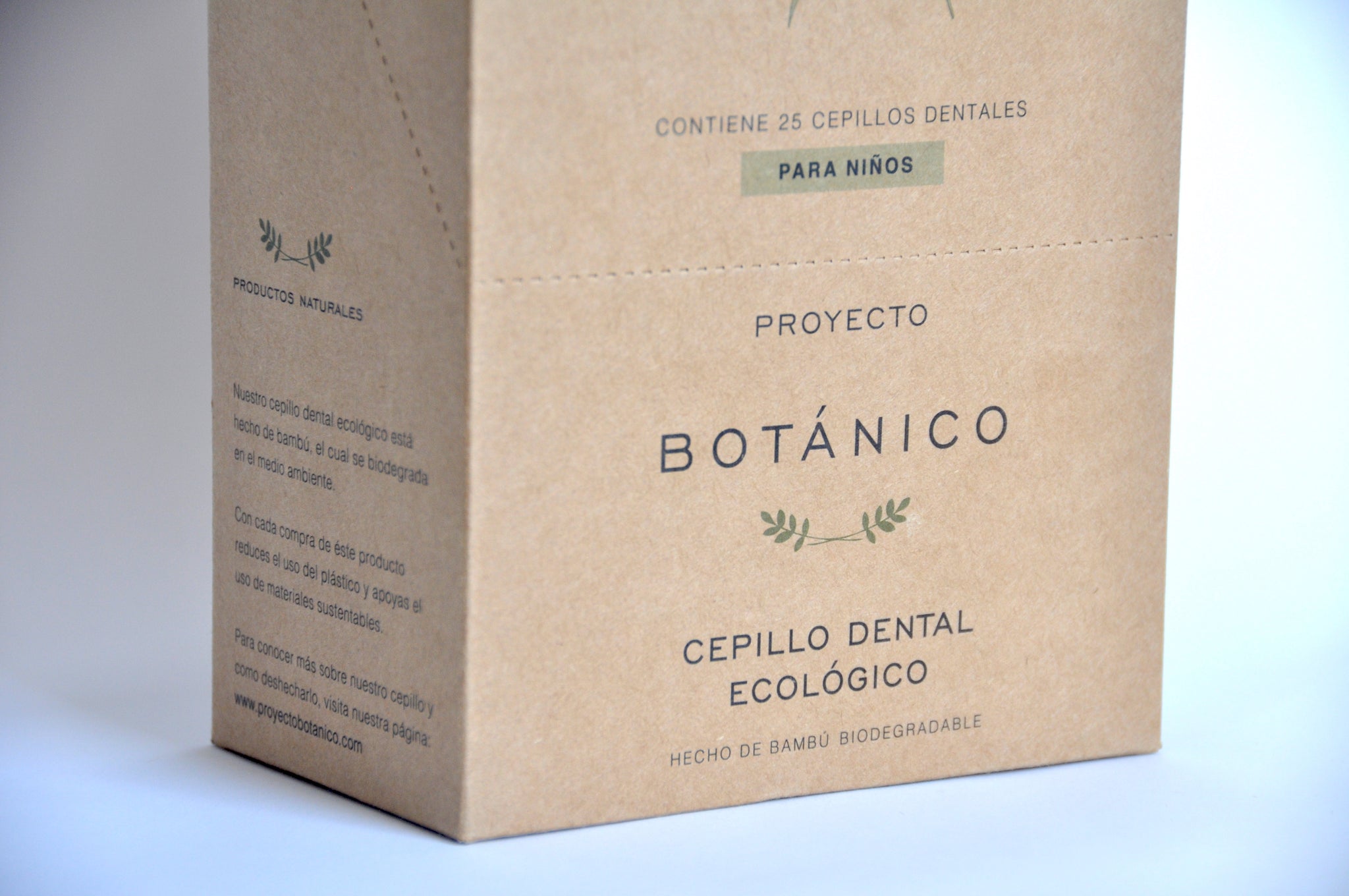 Cepillo dental de bambú NIÑOS (25 piezas)