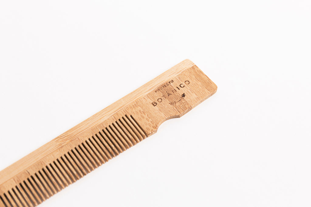 Peine barba y bigote de bambú